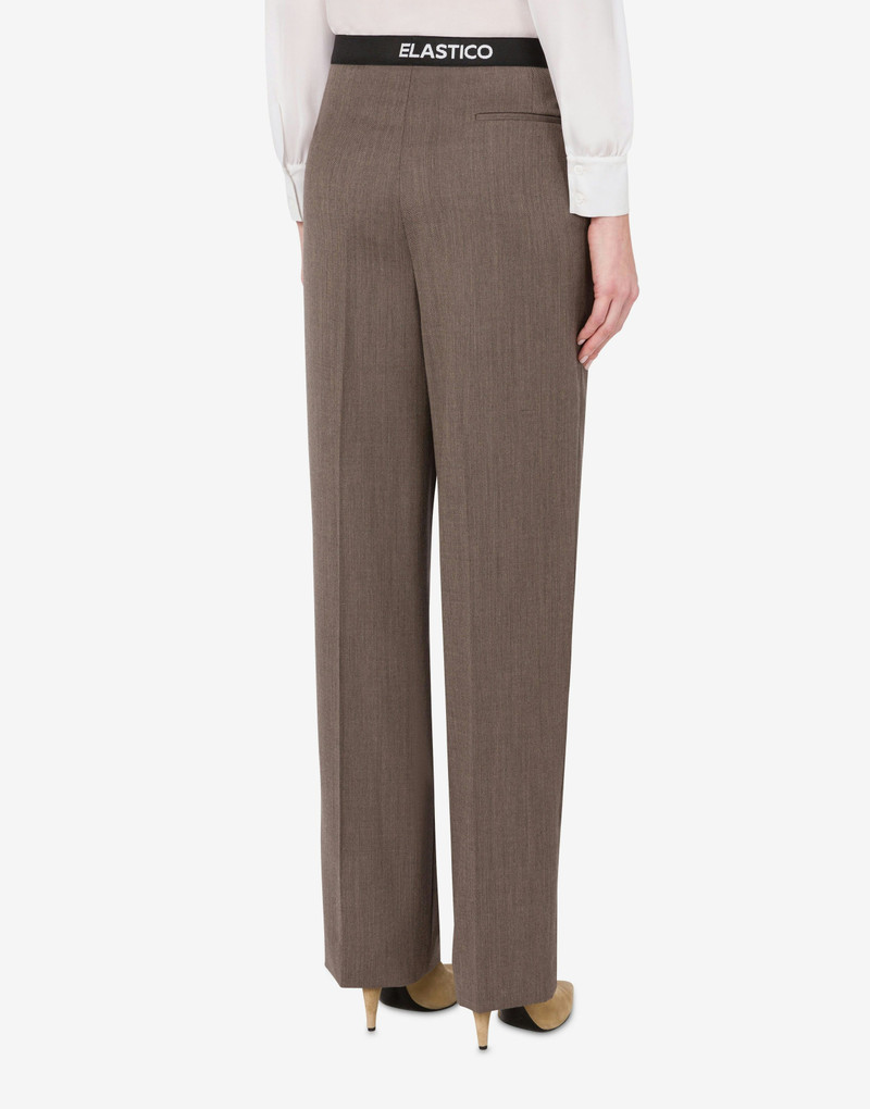 TROUSERS IN WOOLEN CLOTH ELASTIC BAND 3
