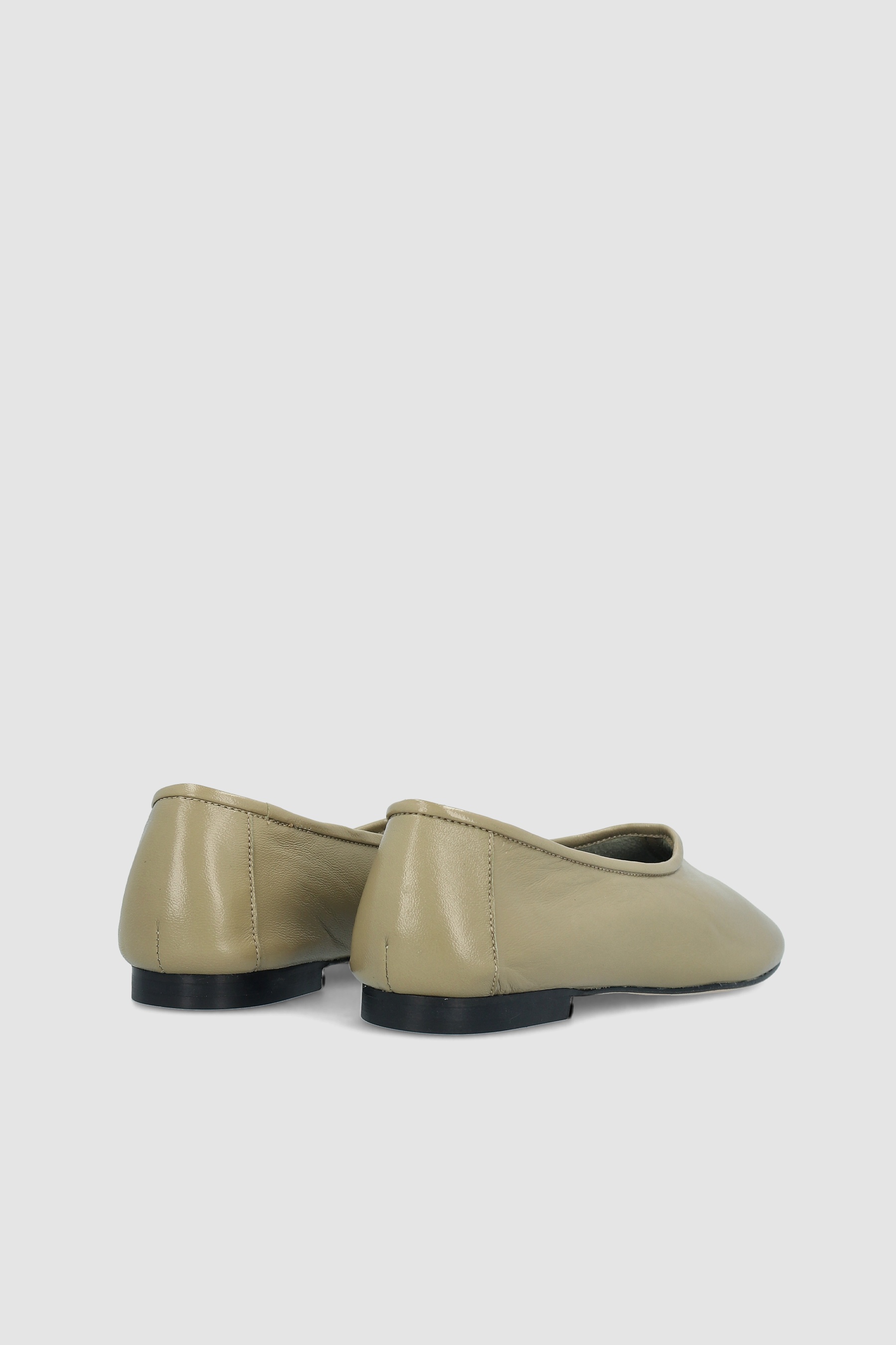 PRUDENCE MANGROVE GLOSSED NAPPA LEATHER BALLET FLAT - 4
