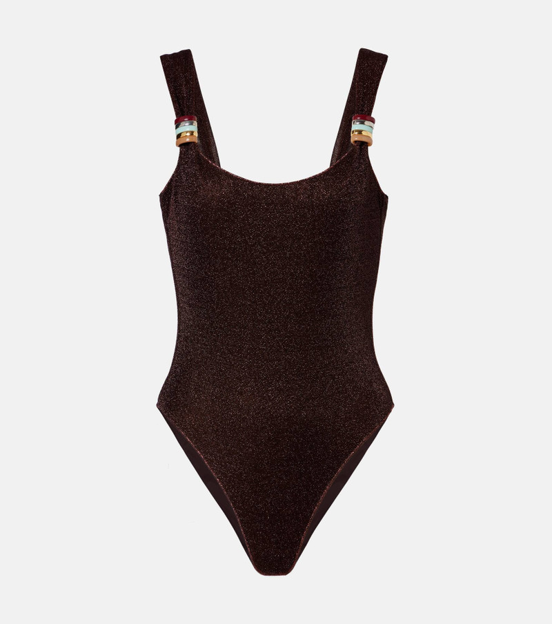 Lumière ring-detail swimsuit 1