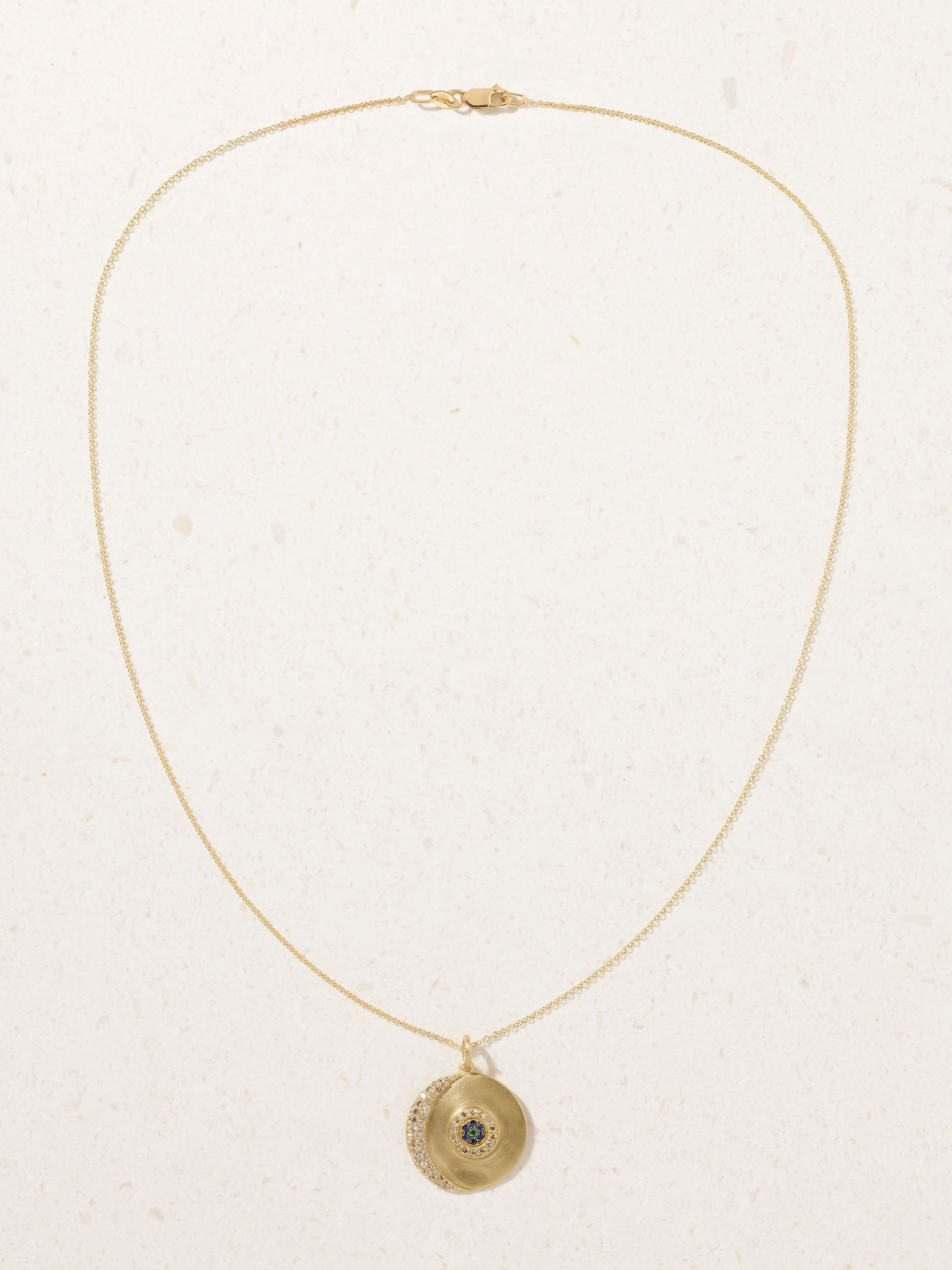 18-karat gold multi-stone necklace Gold - 4