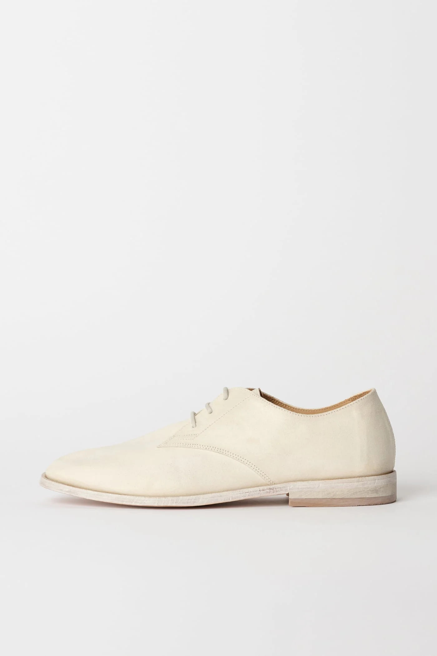 Collapsing Consultant Dirty White Waxed Suede - 1