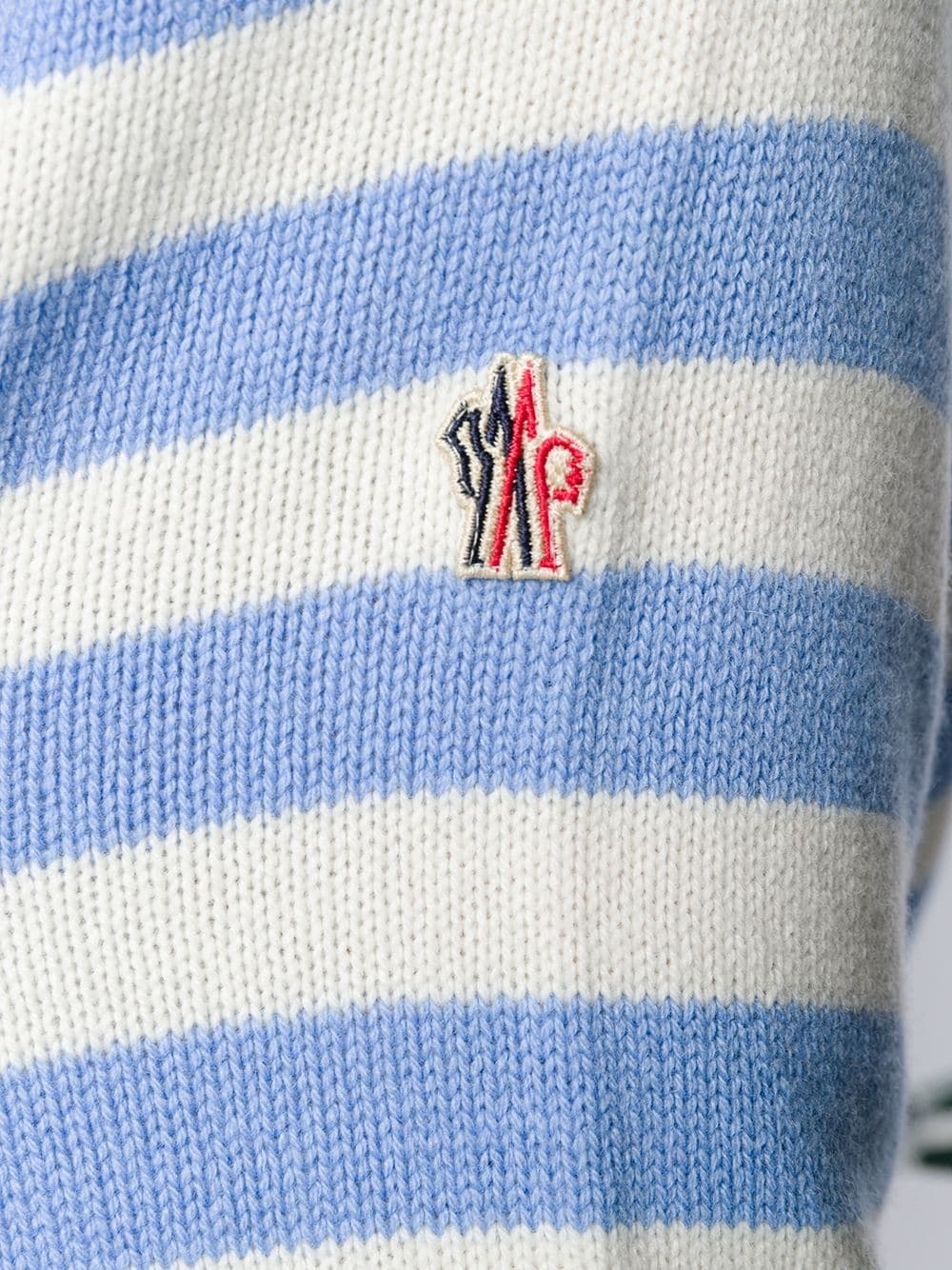 striped logo knit sweater - 5