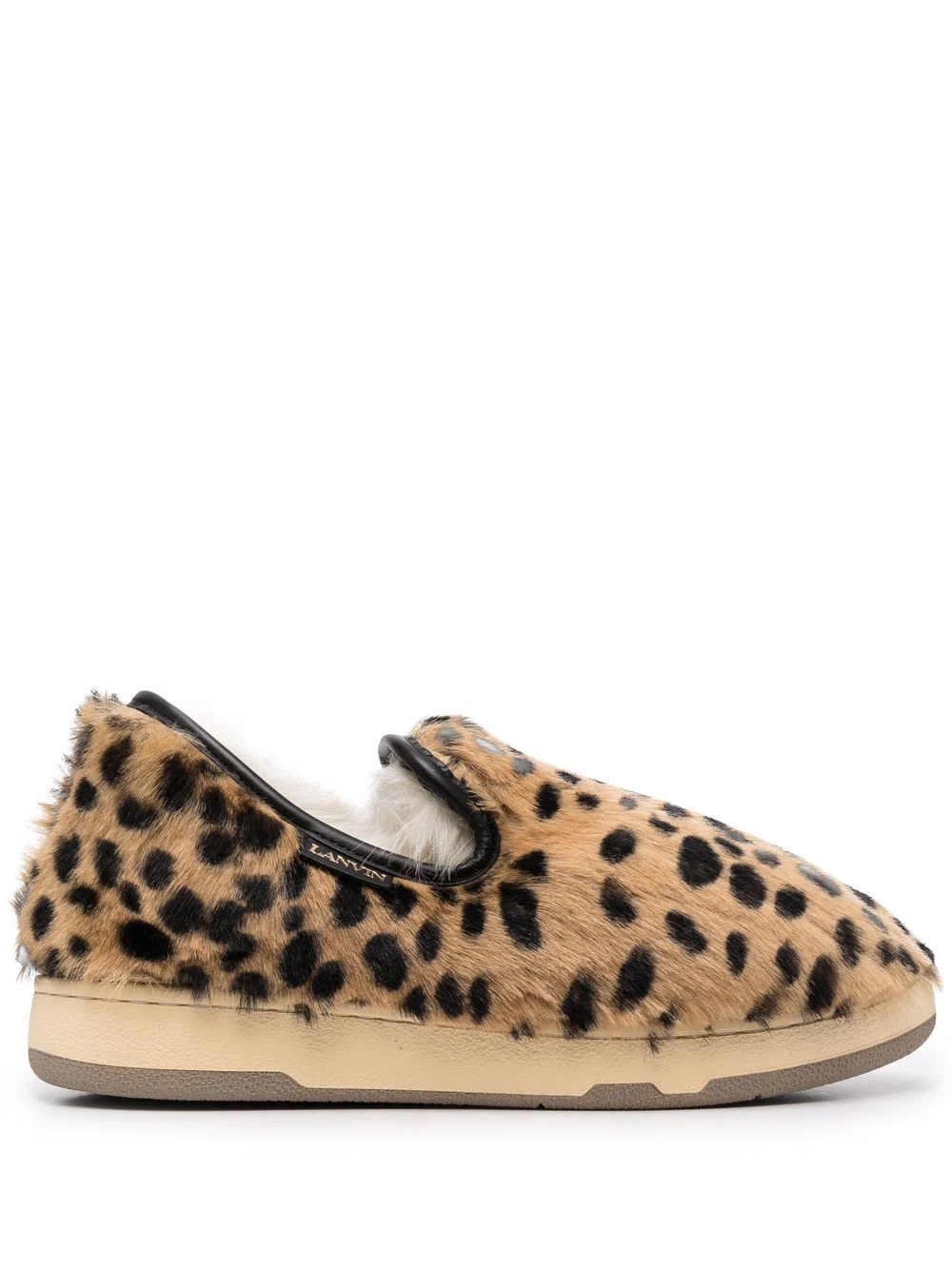 leopard-print slippers - 1