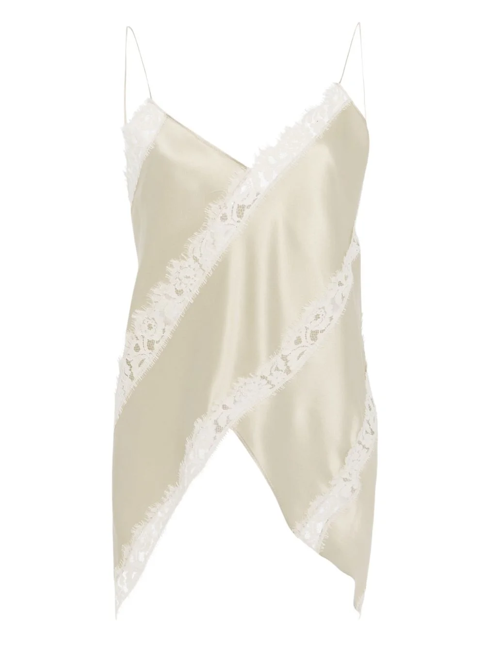 lace-panel blouse - 1