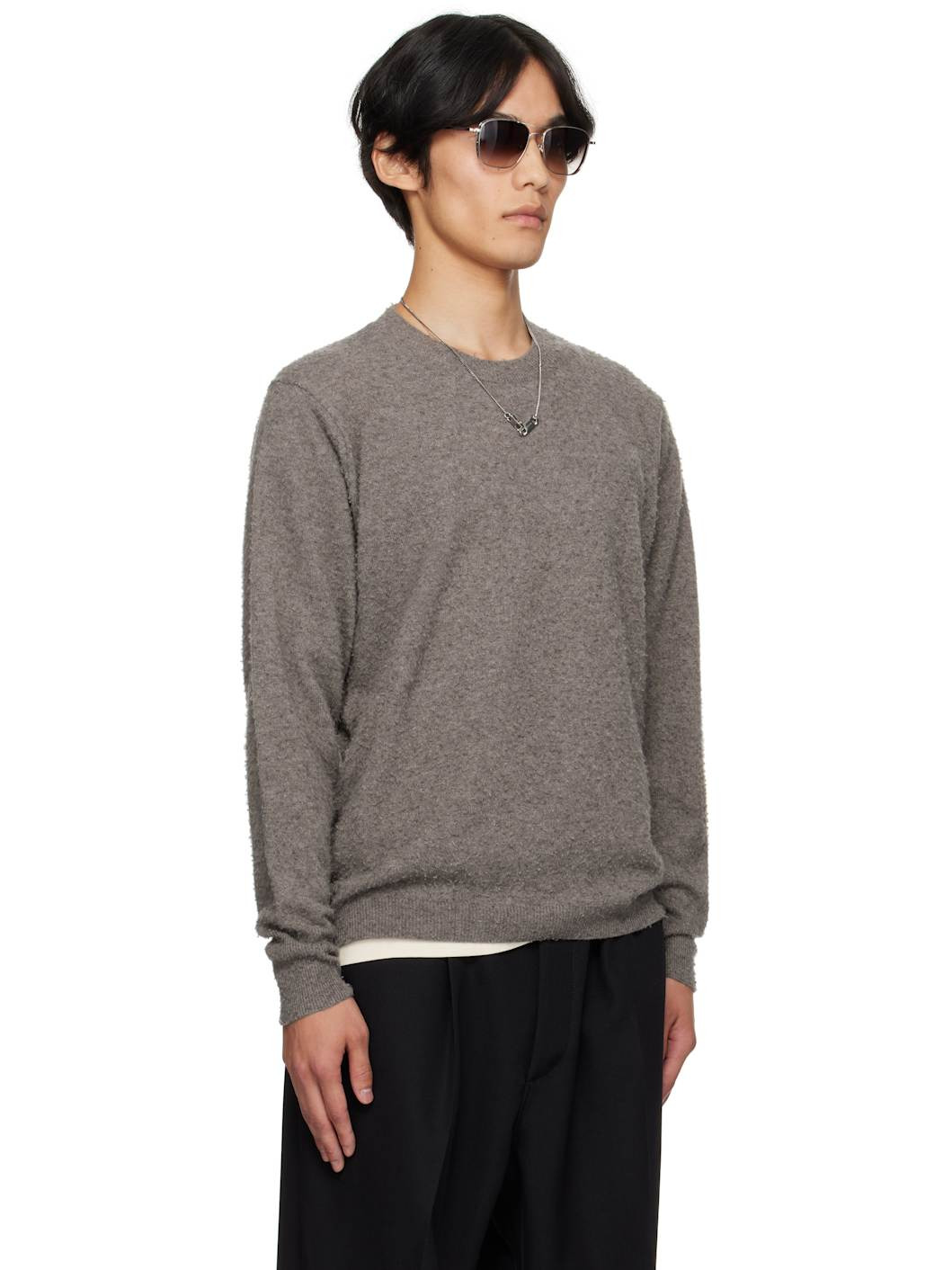 Brown Pilled Sweater - 2
