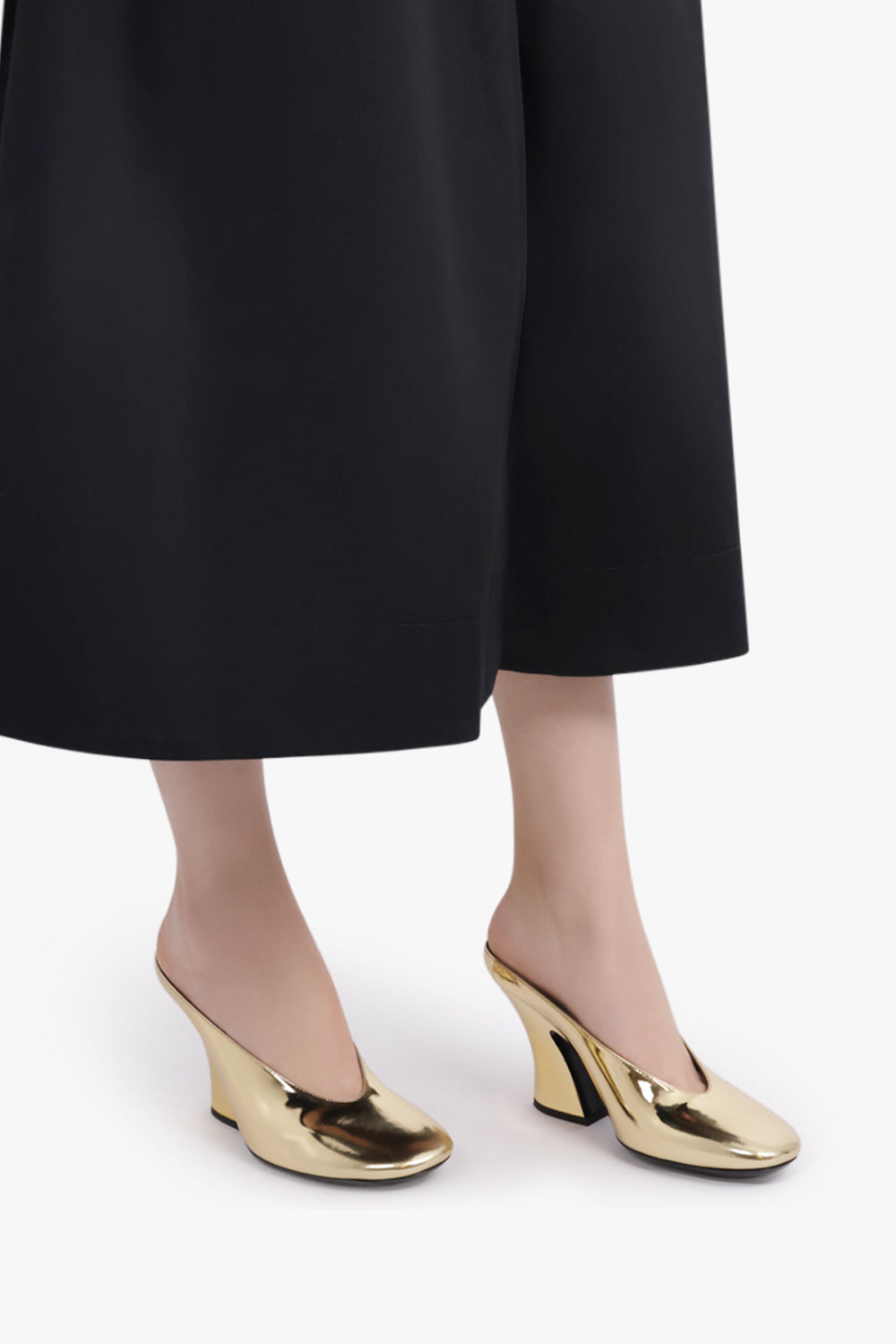 SCULPTED 95MM MULE HEEL | GOLD - 6