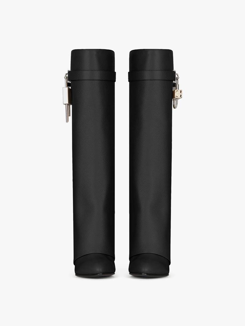 Givenchy SHARK LOCK PANT BOOTS IN GRAINED LEATHER outlook