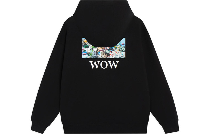 Li-Ning Li-Ning Way Of Wade Graphic Hoodie 'Black' AWDSI37-1 outlook