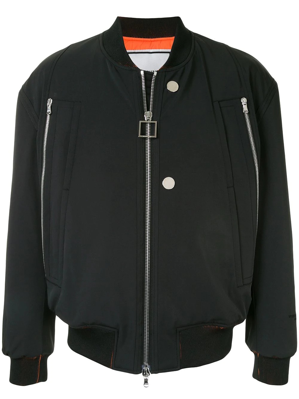 zipped bomber jacket - 1