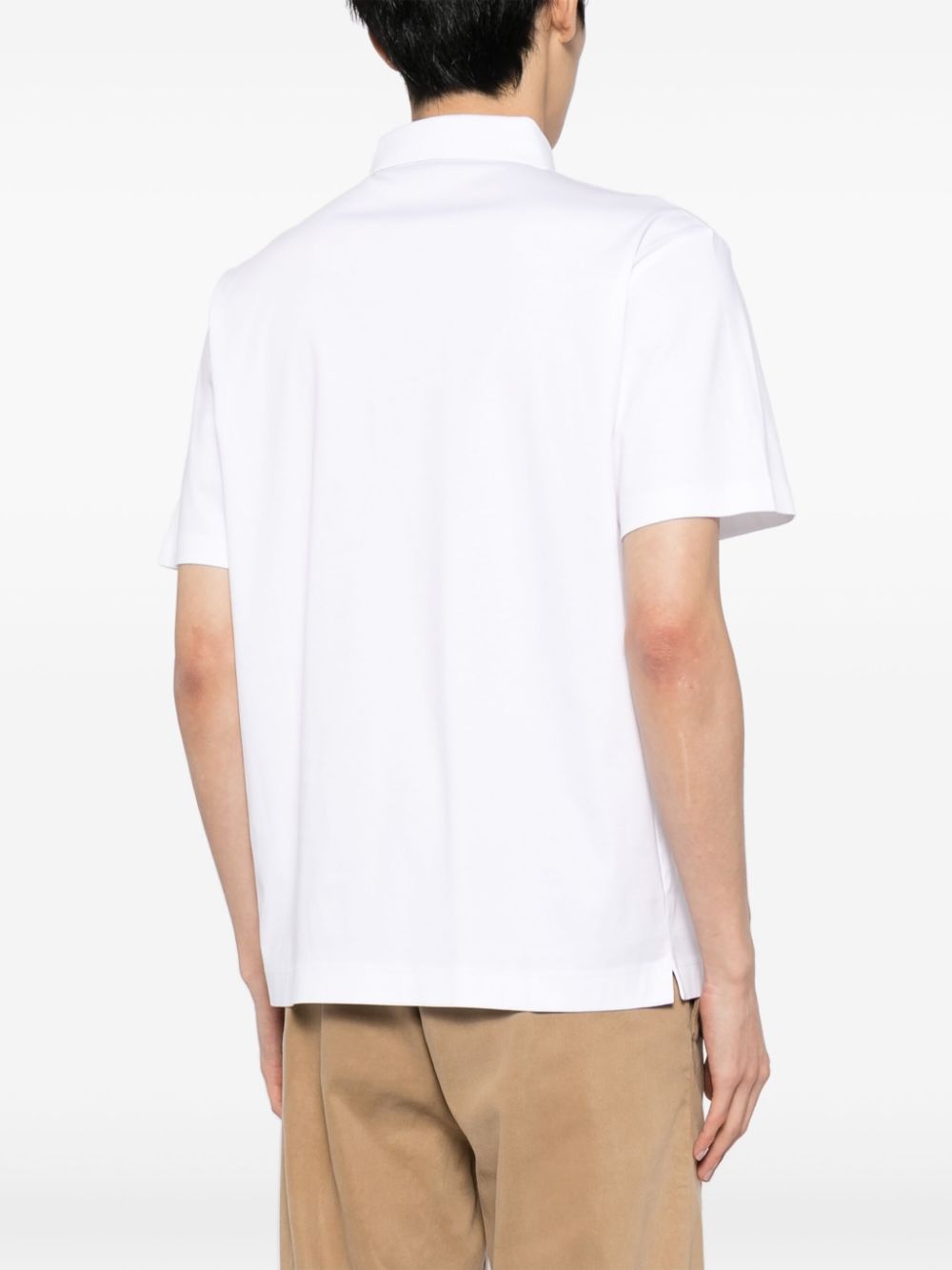 logo-appliqué polo shirt - 4