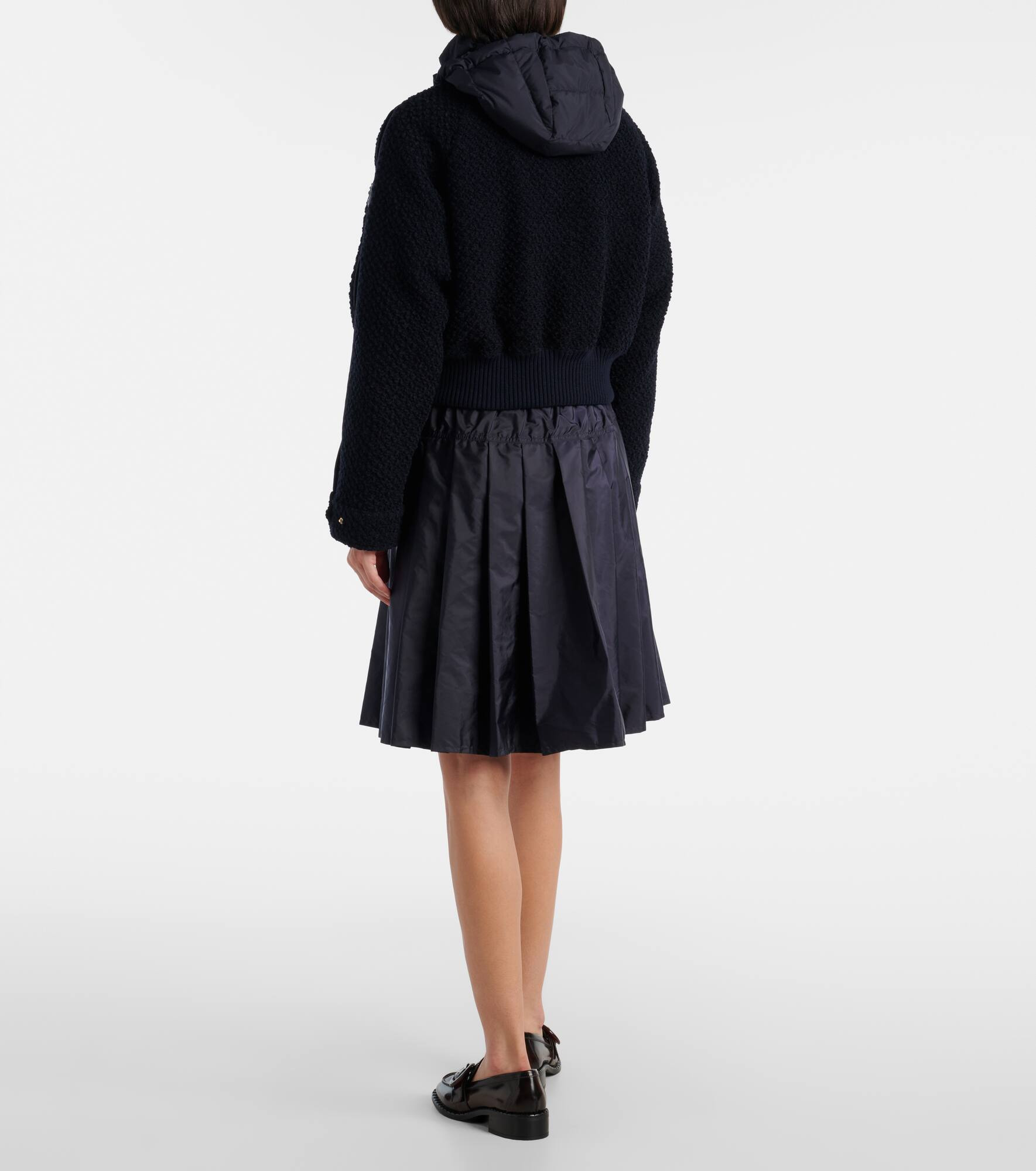 Hooded virgin wool down jacket - 3