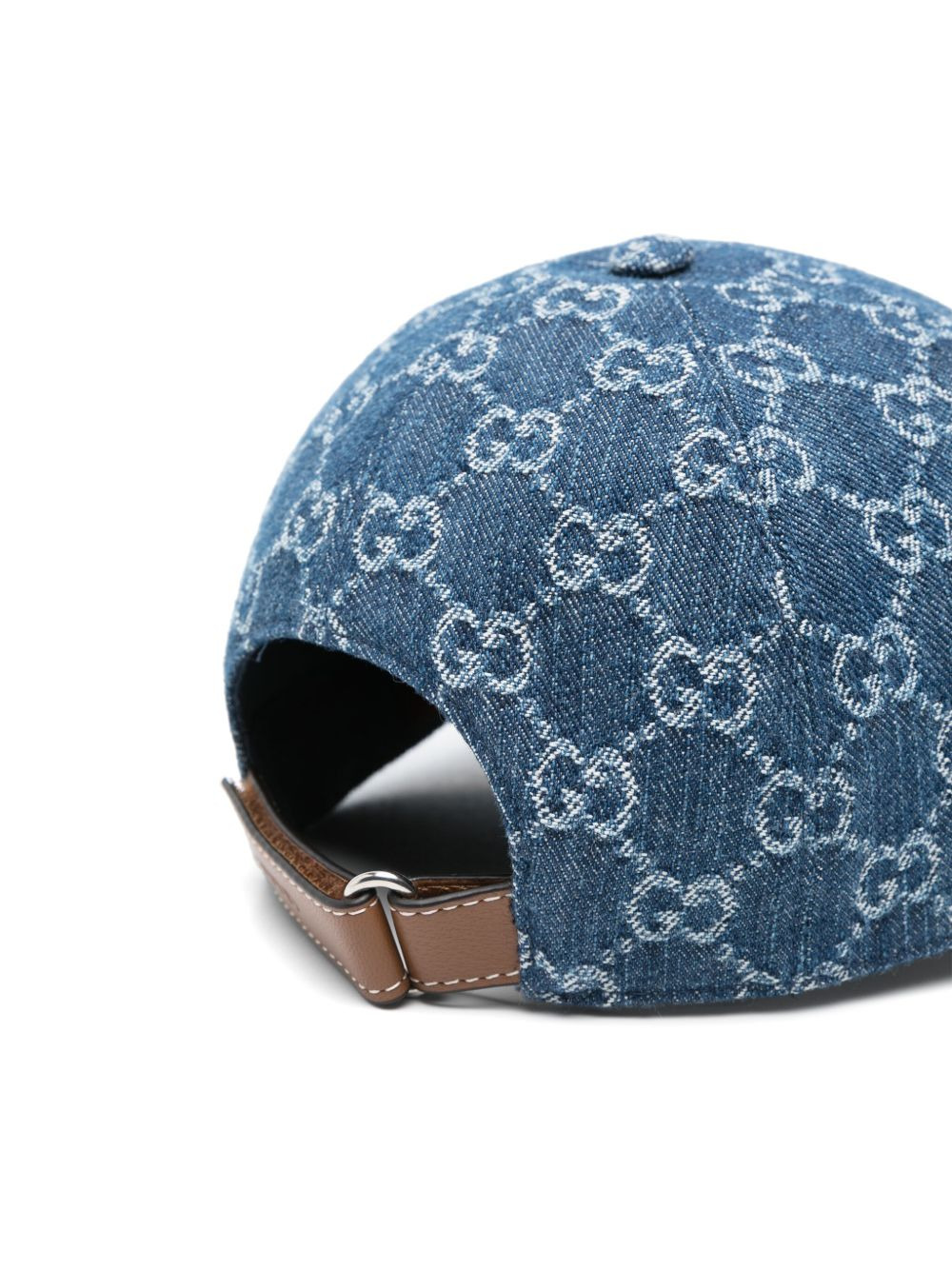 Gucci Men Denim Baseball Cap - 2