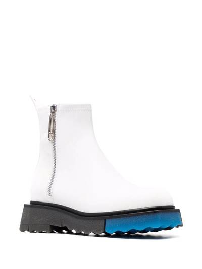 Off-White contrast panel ankle boots outlook