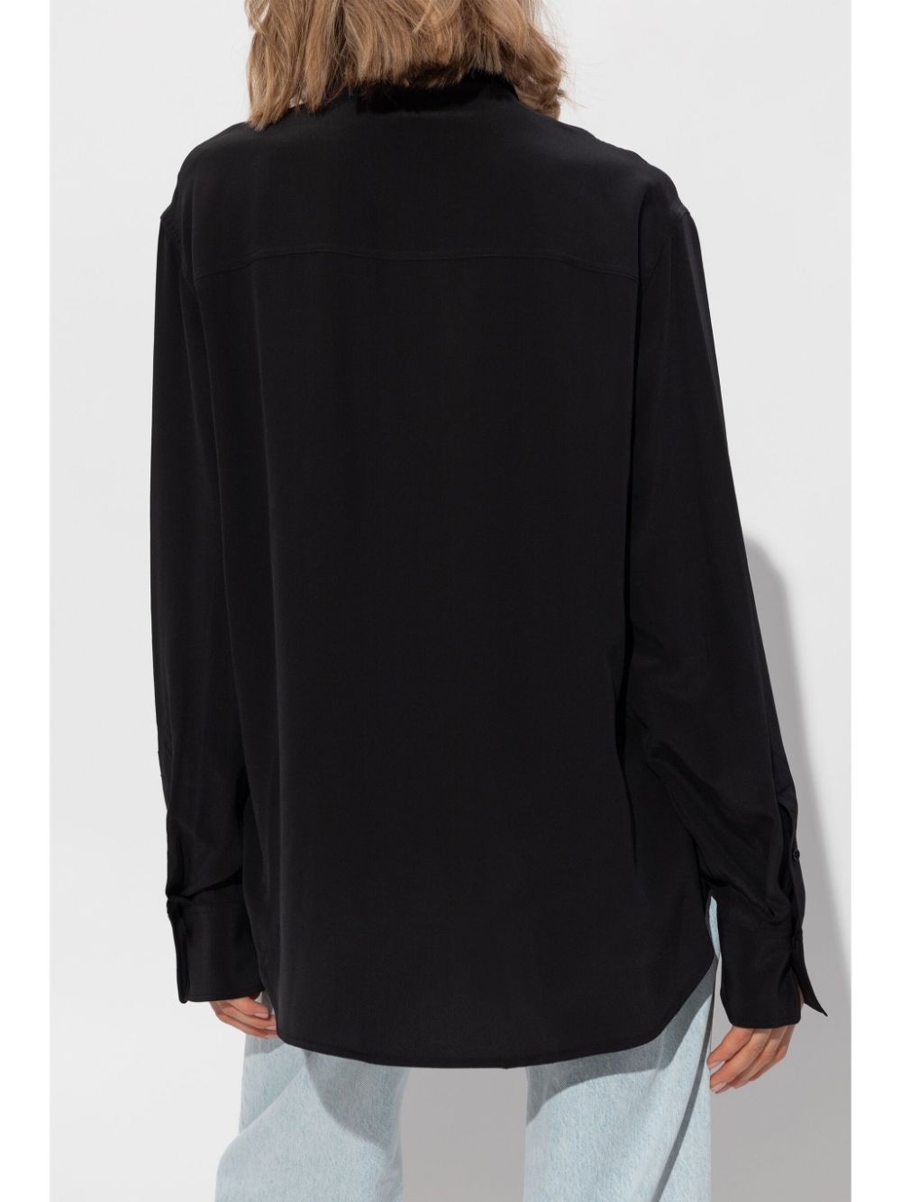 ruffled silk blouse - 3