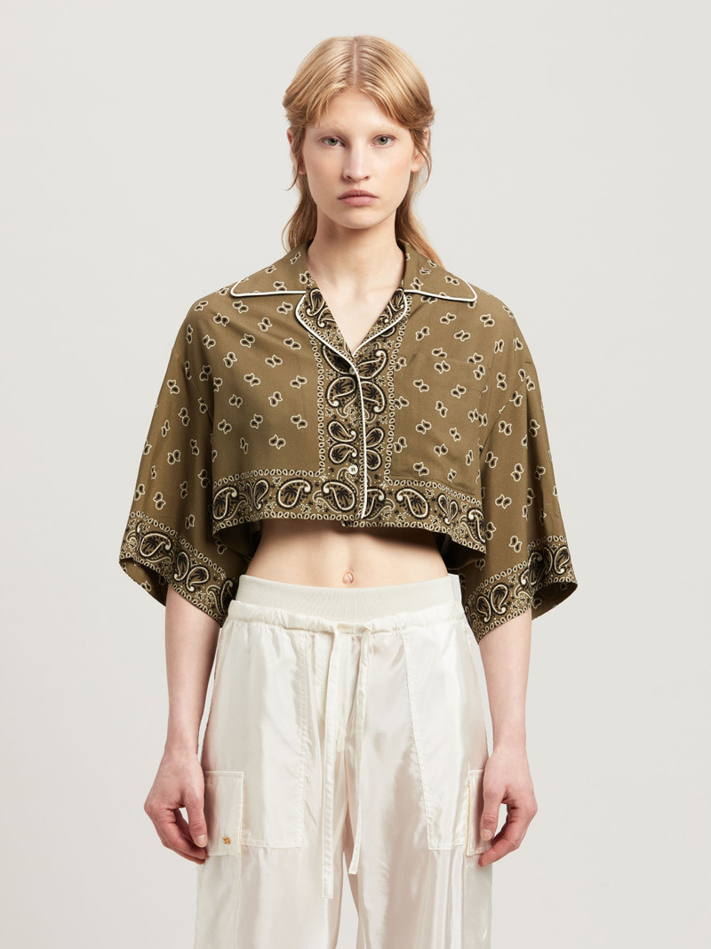 Paisley Cropped Shirt 3