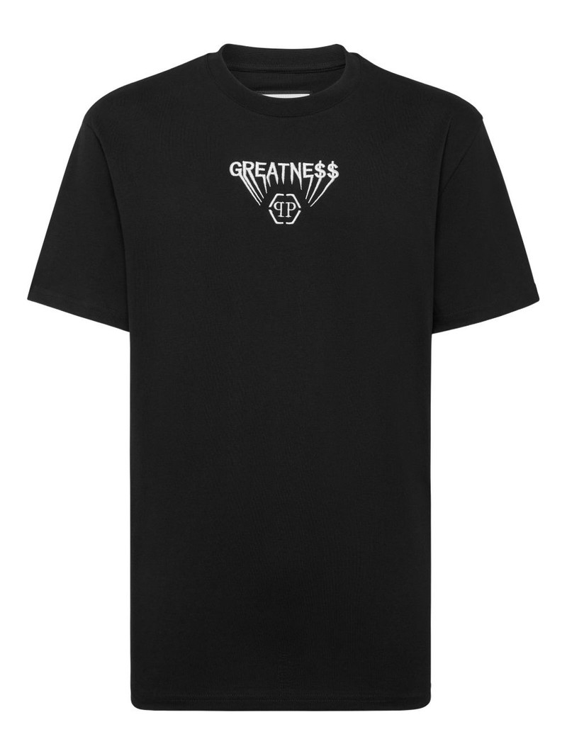 embroidered-logo T-shirt 1