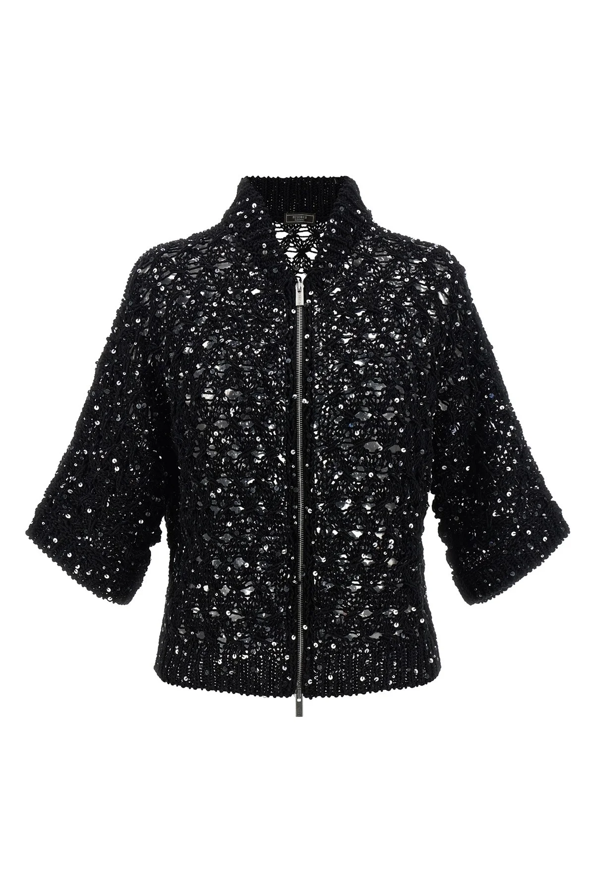 Sequin mesh cardigan - 1