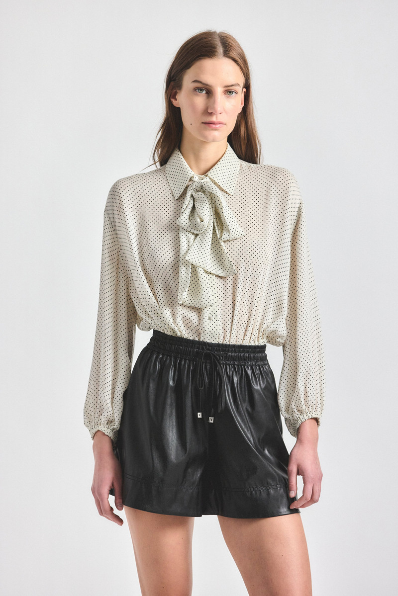 LOUISE FAUX LEATHER SHORT 1