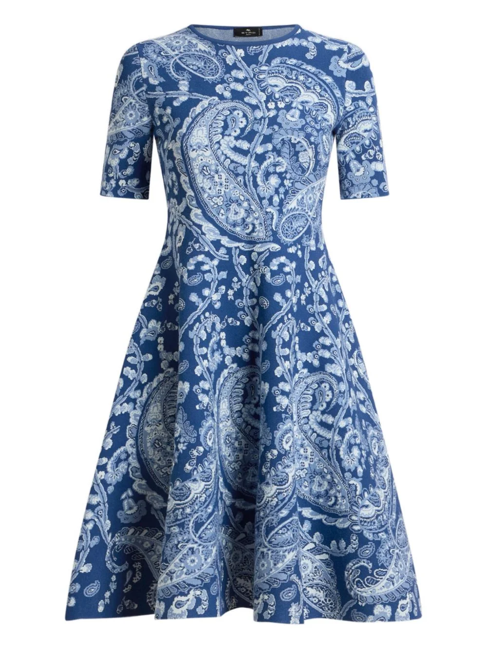 jacquard floral paisley mini dress - 1