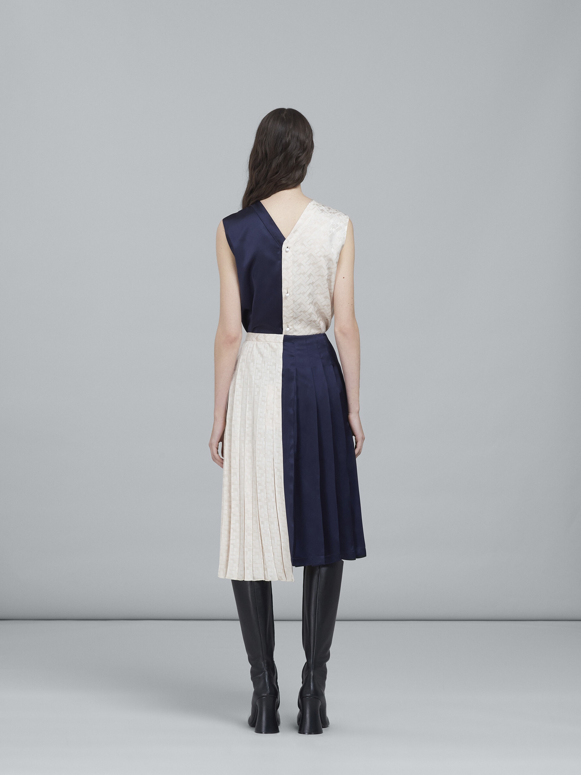 VISCOSE JACQUARD WRAP SKIRT - 3