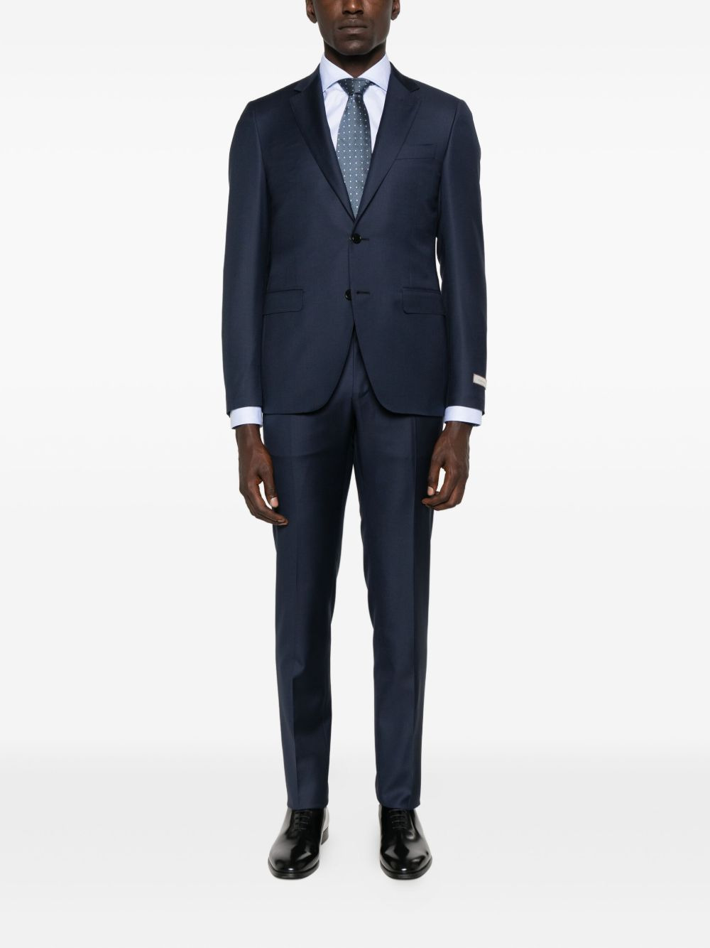 single-breasted wool suit - 2