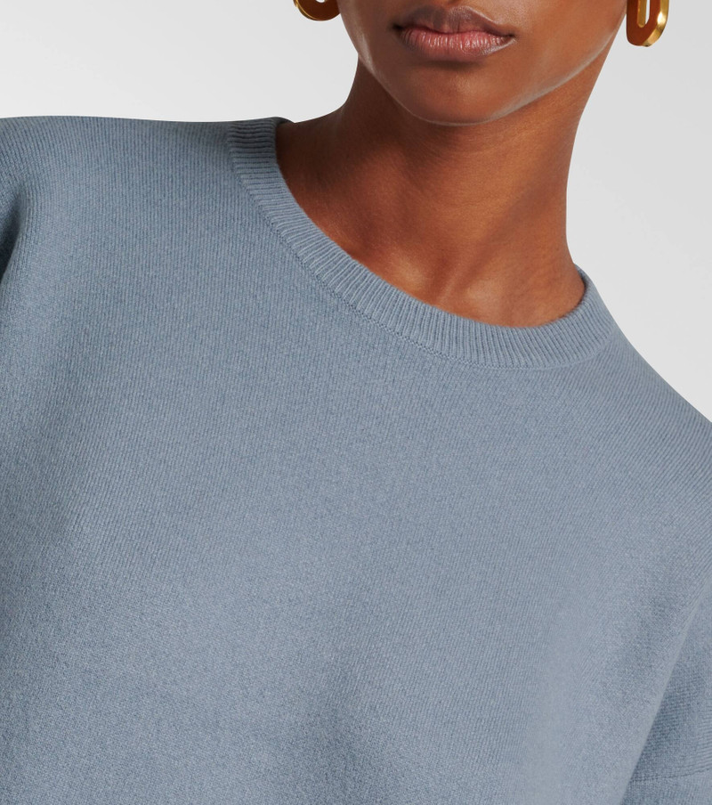 Wool, cotton and cashmere-blend sweater 4