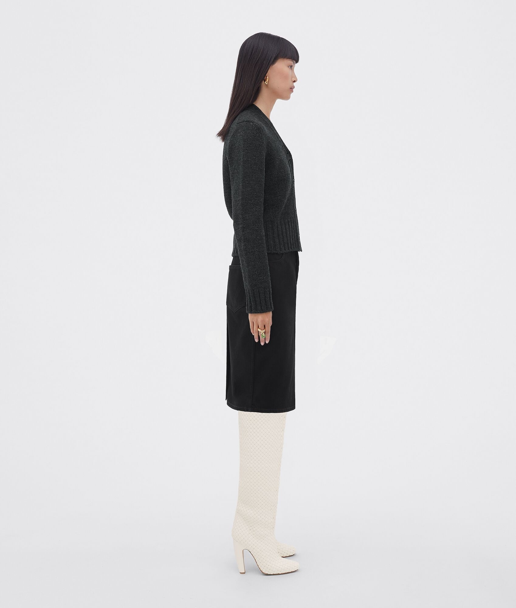 wool cashmere cardigan - 2