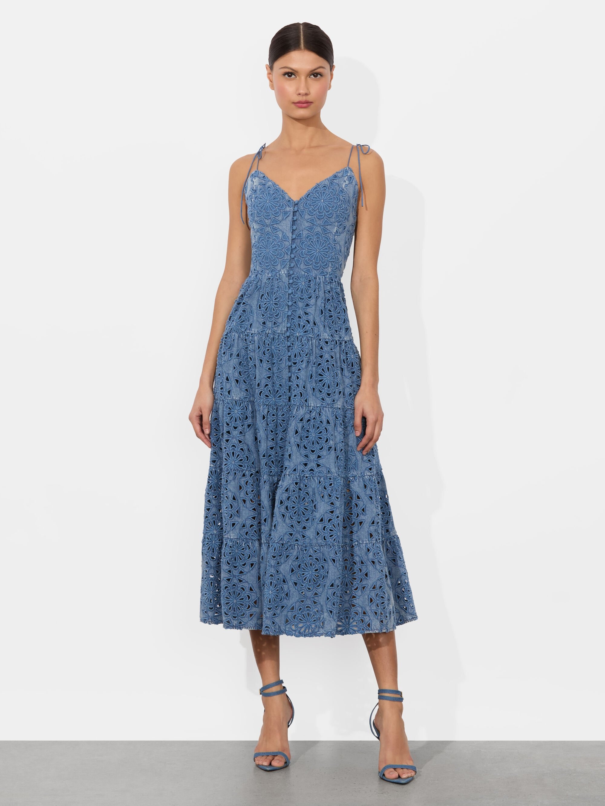 SHANTI TIERED MIDI DRESS - 2