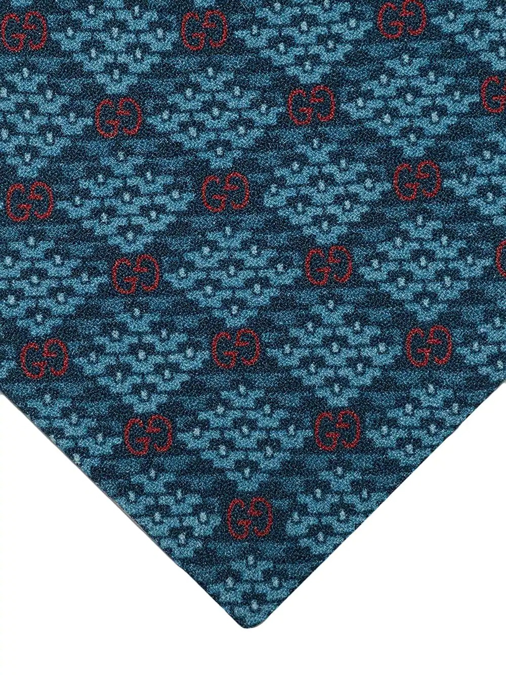 GG check-pattern organic-wool tie - 2