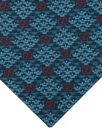 GUCCI GG check-pattern organic-wool tie outlook