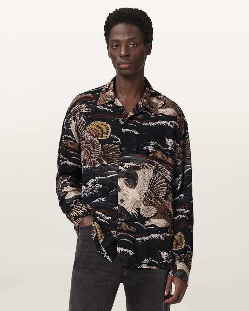 CORSICAN PRINTED OVERSIZED SHIRT 4