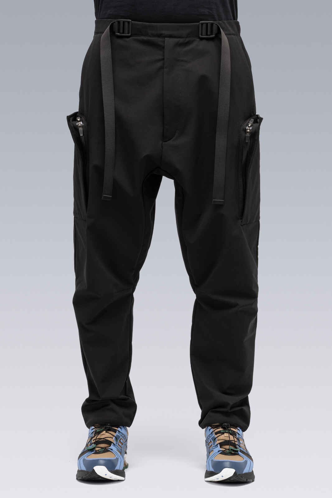 P31A-DS schoeller® Dryskin™ Drawcord Cargo Trouser Black  - 2