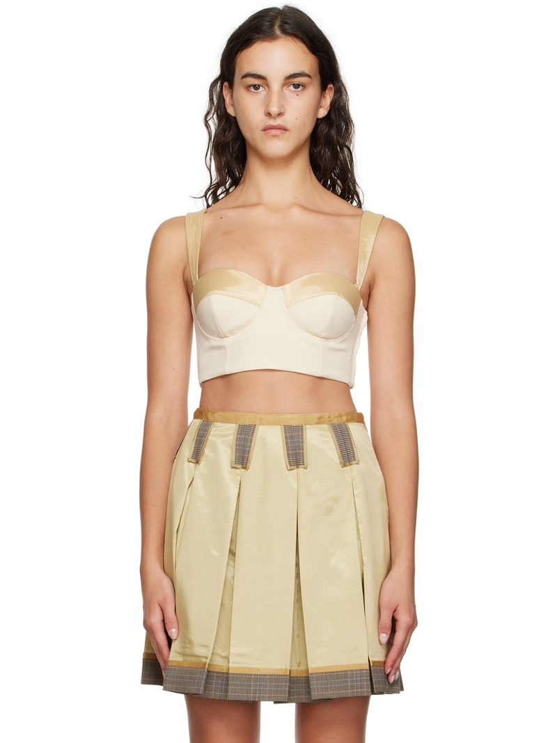Beige Inside Out Tank Top 1