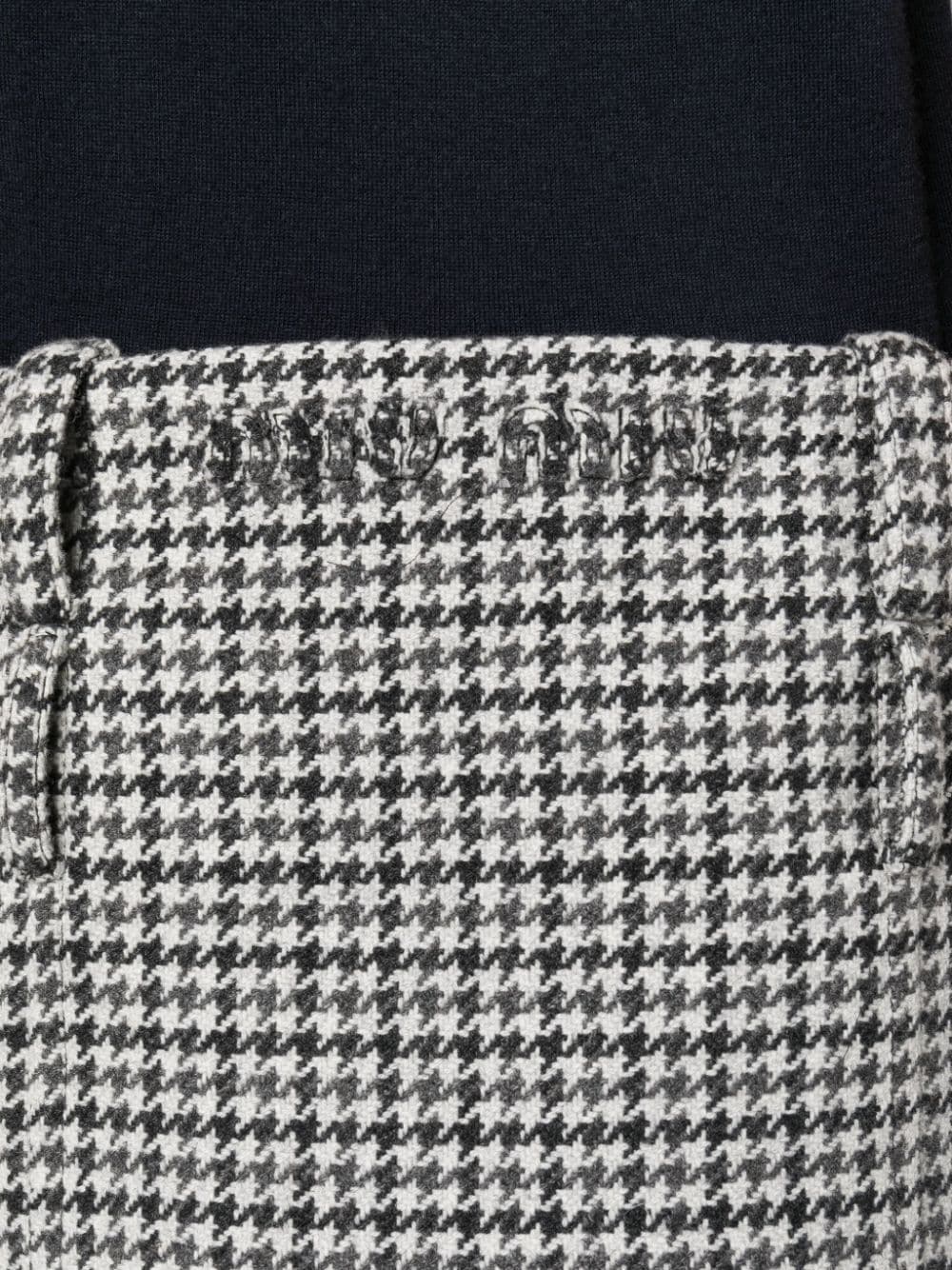 houndstooth-pattern virgin-wool miniskirt - 5