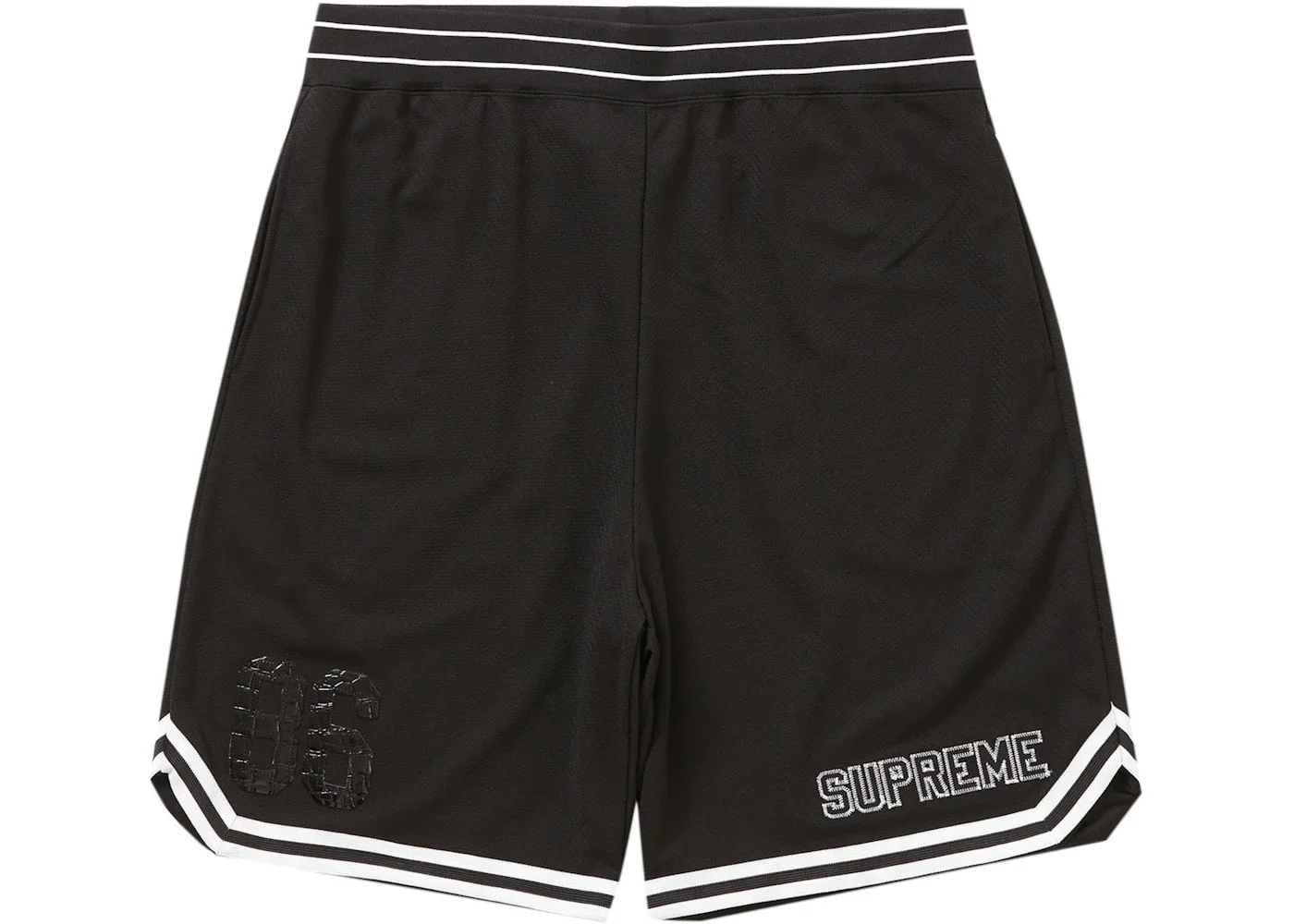 Supreme Faux Croc Basketball Short Black - 1