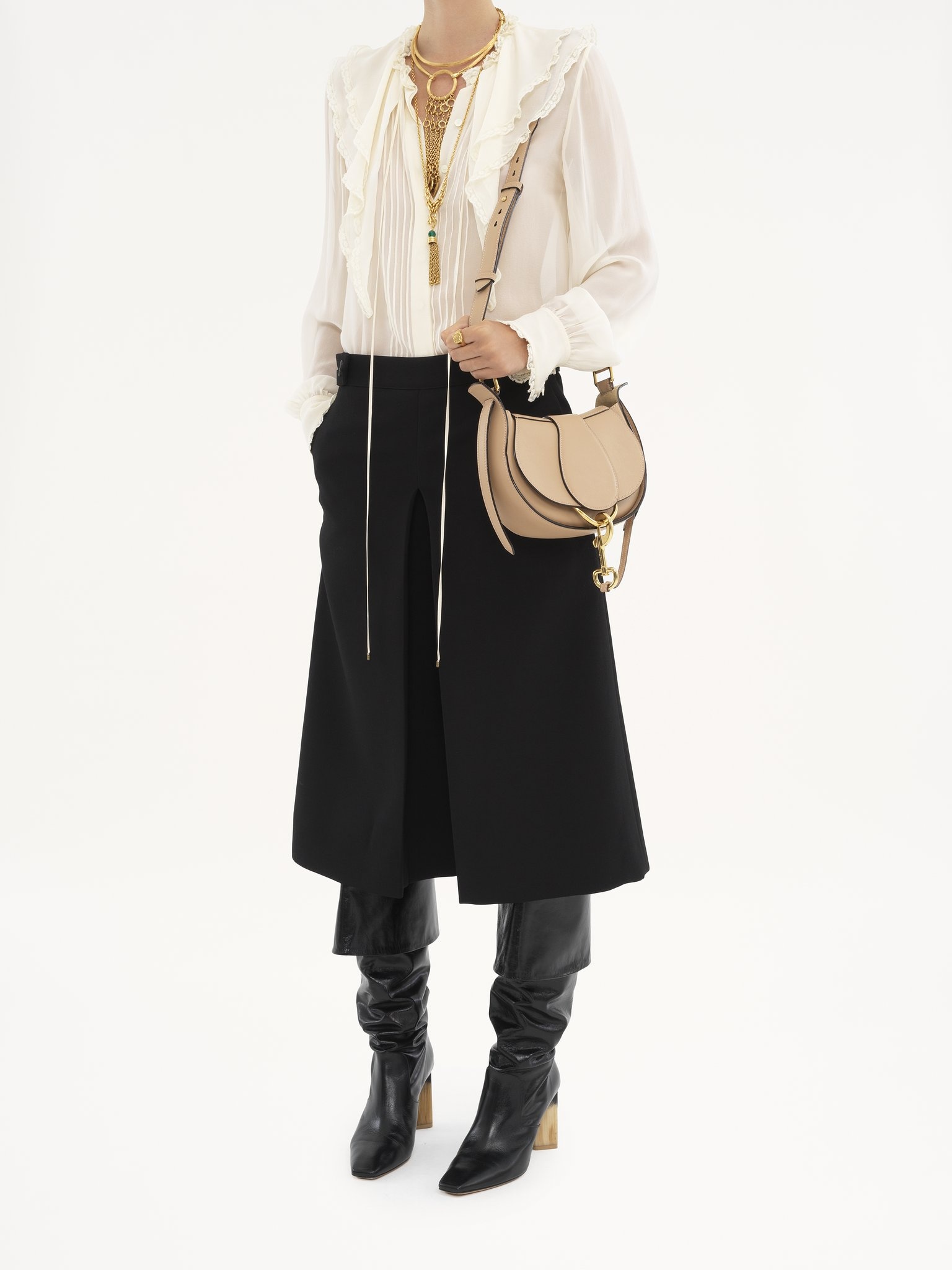 Chloé SMALL CHLOÉ RIDE CROSSBODY BAG IN SOFT LEATHER