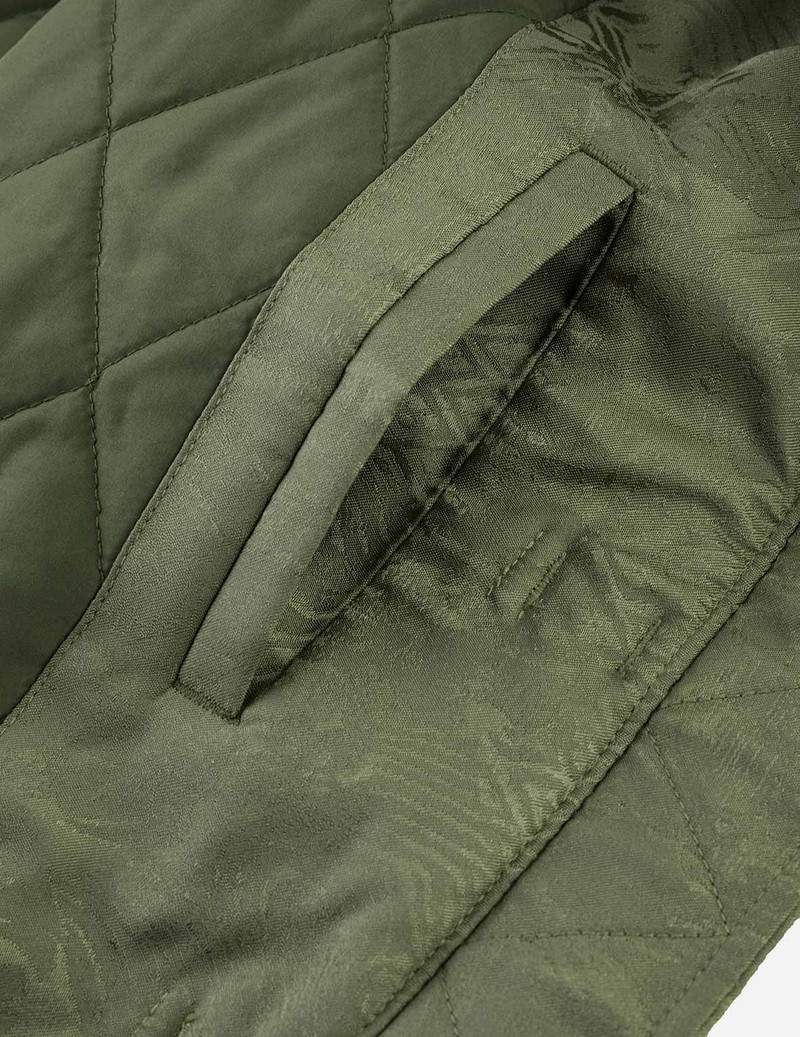 Allover Jacquard Padded Chinese Jacket - Green 12