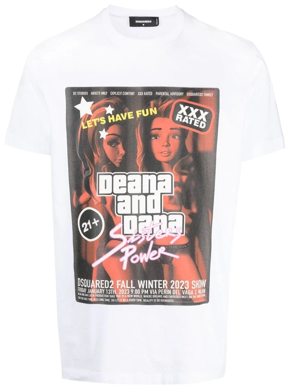 graphic-print cotton T-shirt - 1