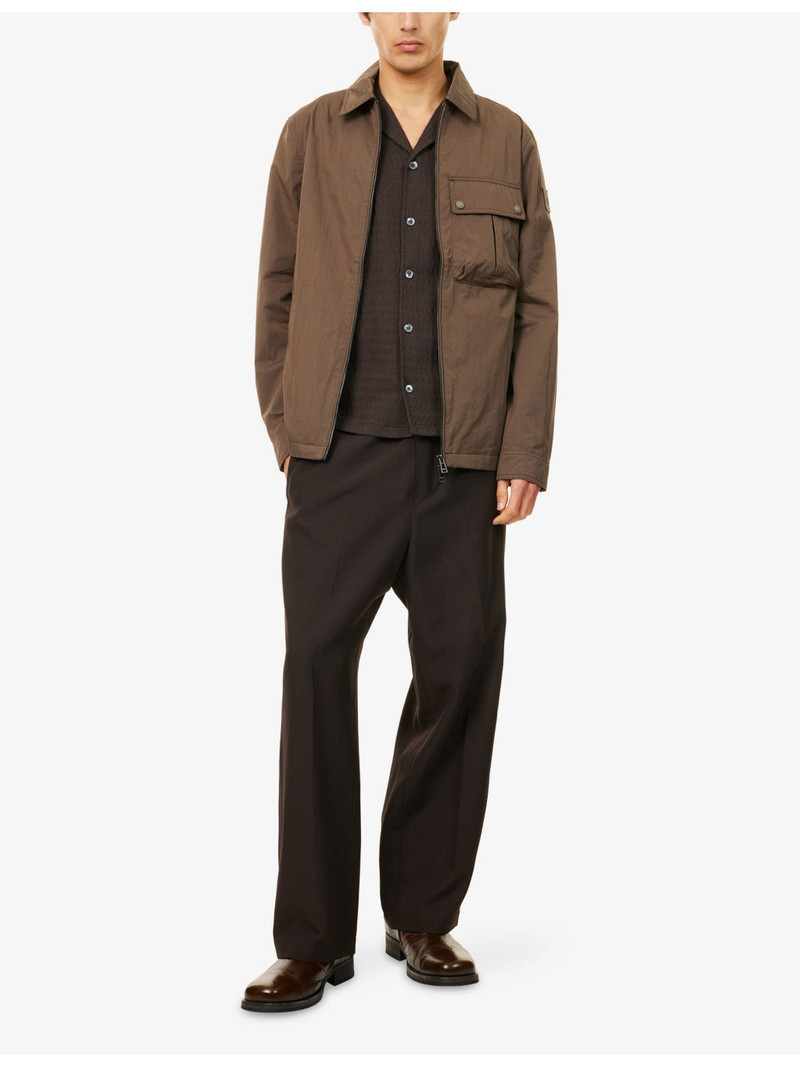 Belstaff Drome Patch-Pocket Cotton-Blend Overshirt outlook