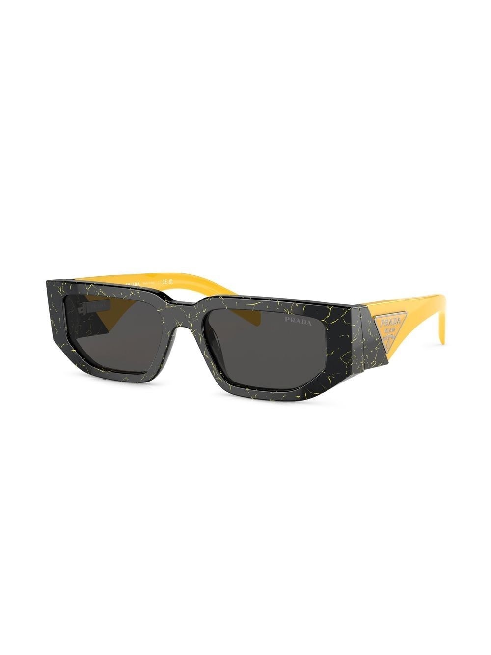 two-tone logo-arm sunglasses - 2
