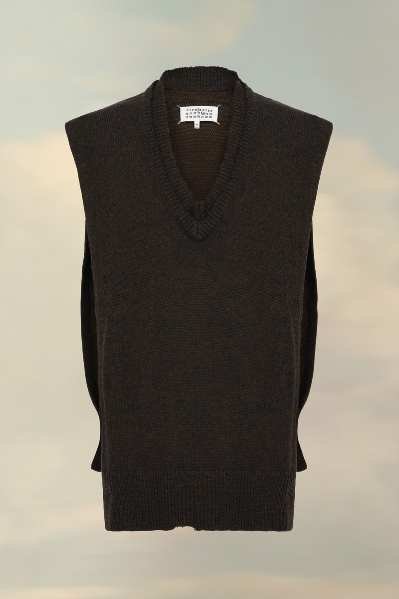 Layered Knit Vest 1