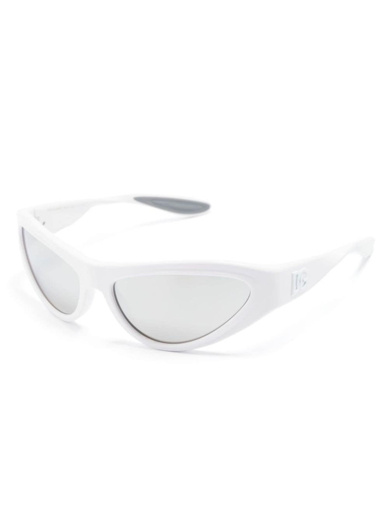 Dolce & Gabbana shield-frame tinted sunglasses outlook