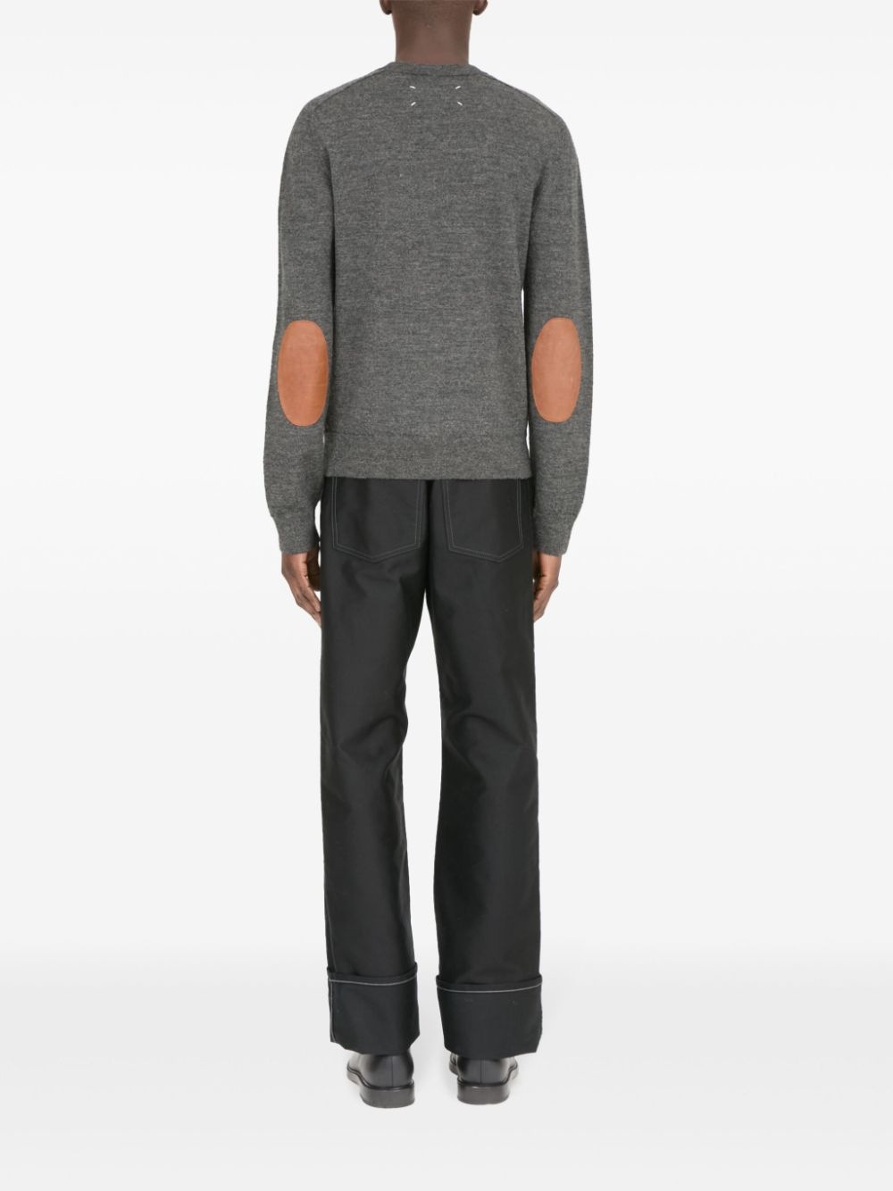 ELBOW-PATCH WOOL SWEATER - 4