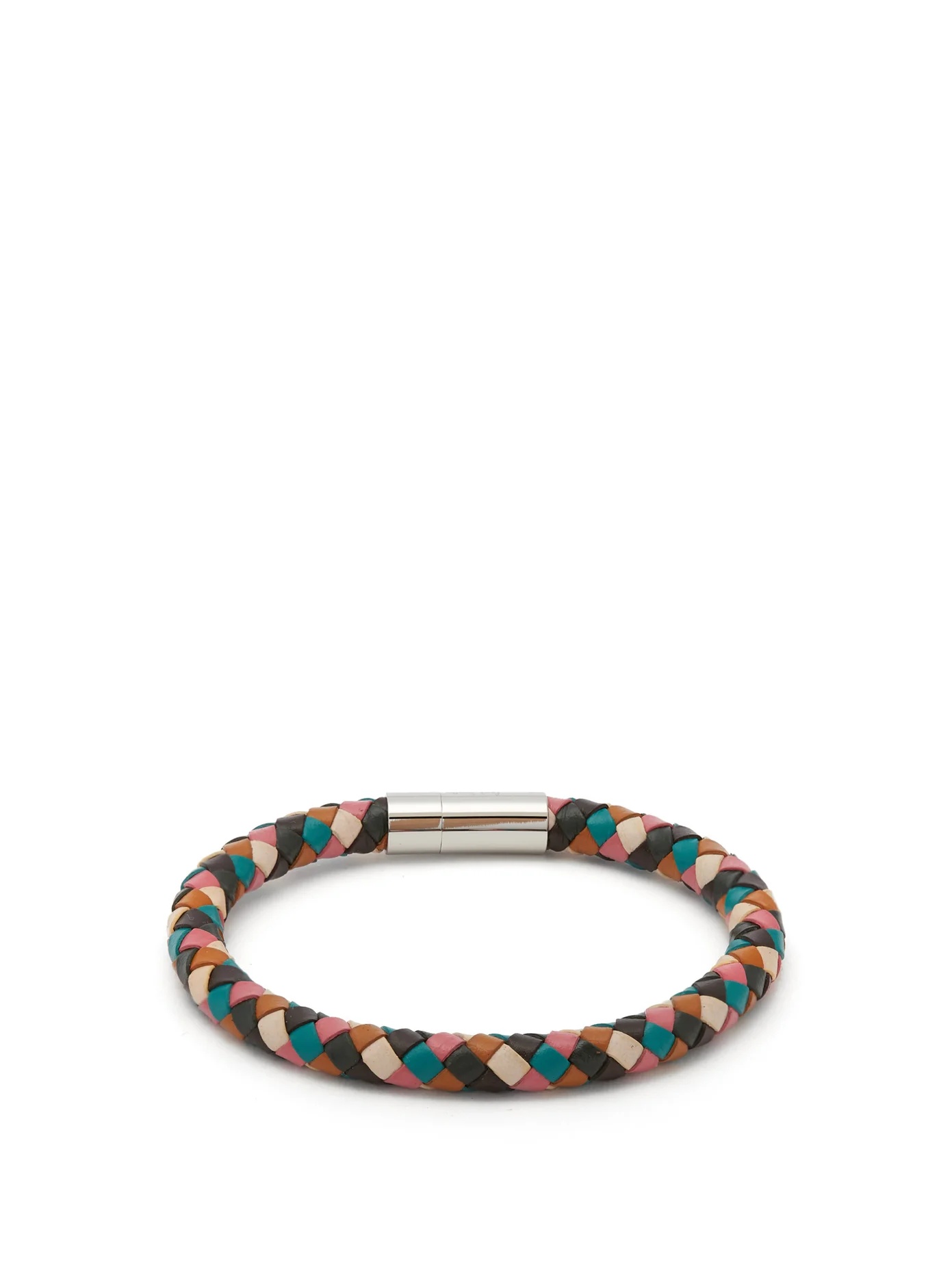 Woven leather bracelet - 1