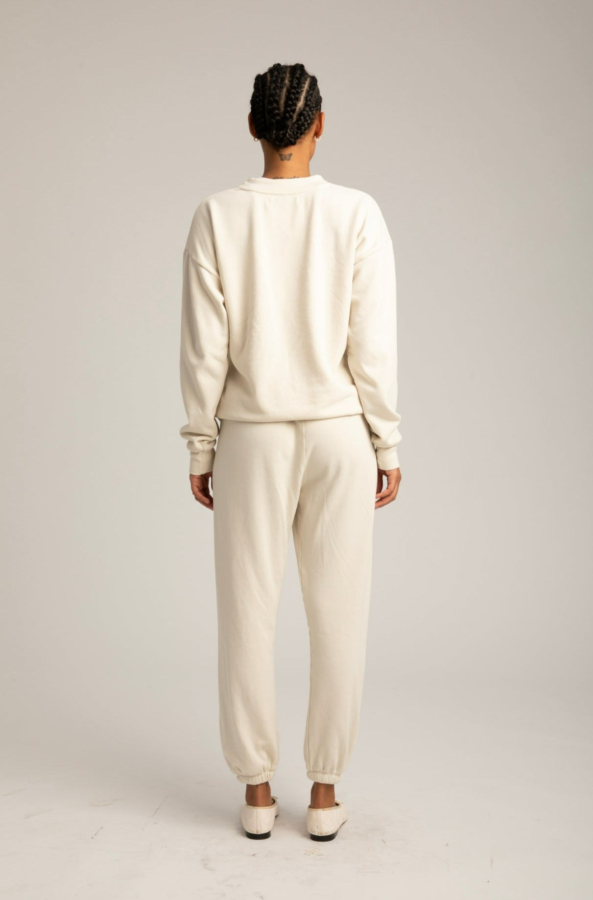 VINTAGE WHITE LOGO SWEATPANTS - 4