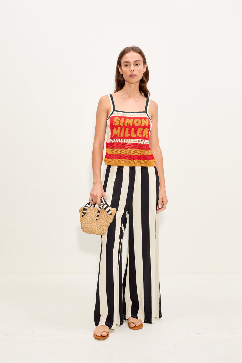 SIMONMILLER Dibby Crochet Top In Classic Dibby Graphic outlook