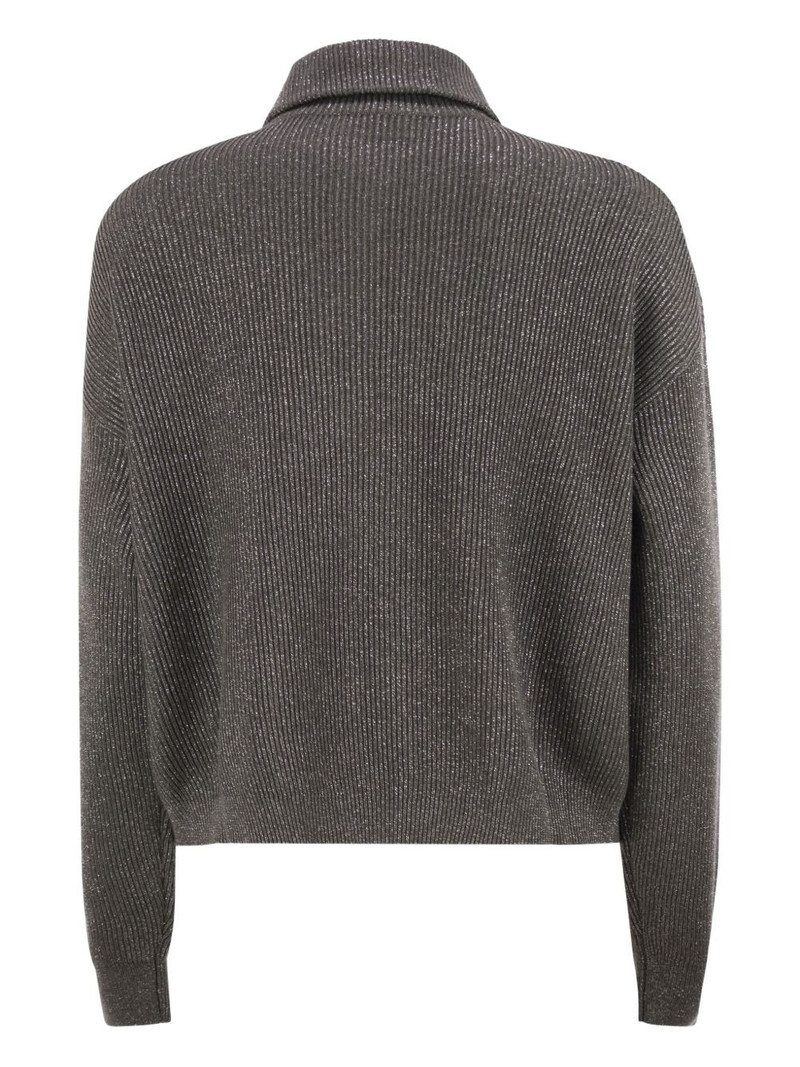 Brunello Cucinelli high-collar sweater outlook