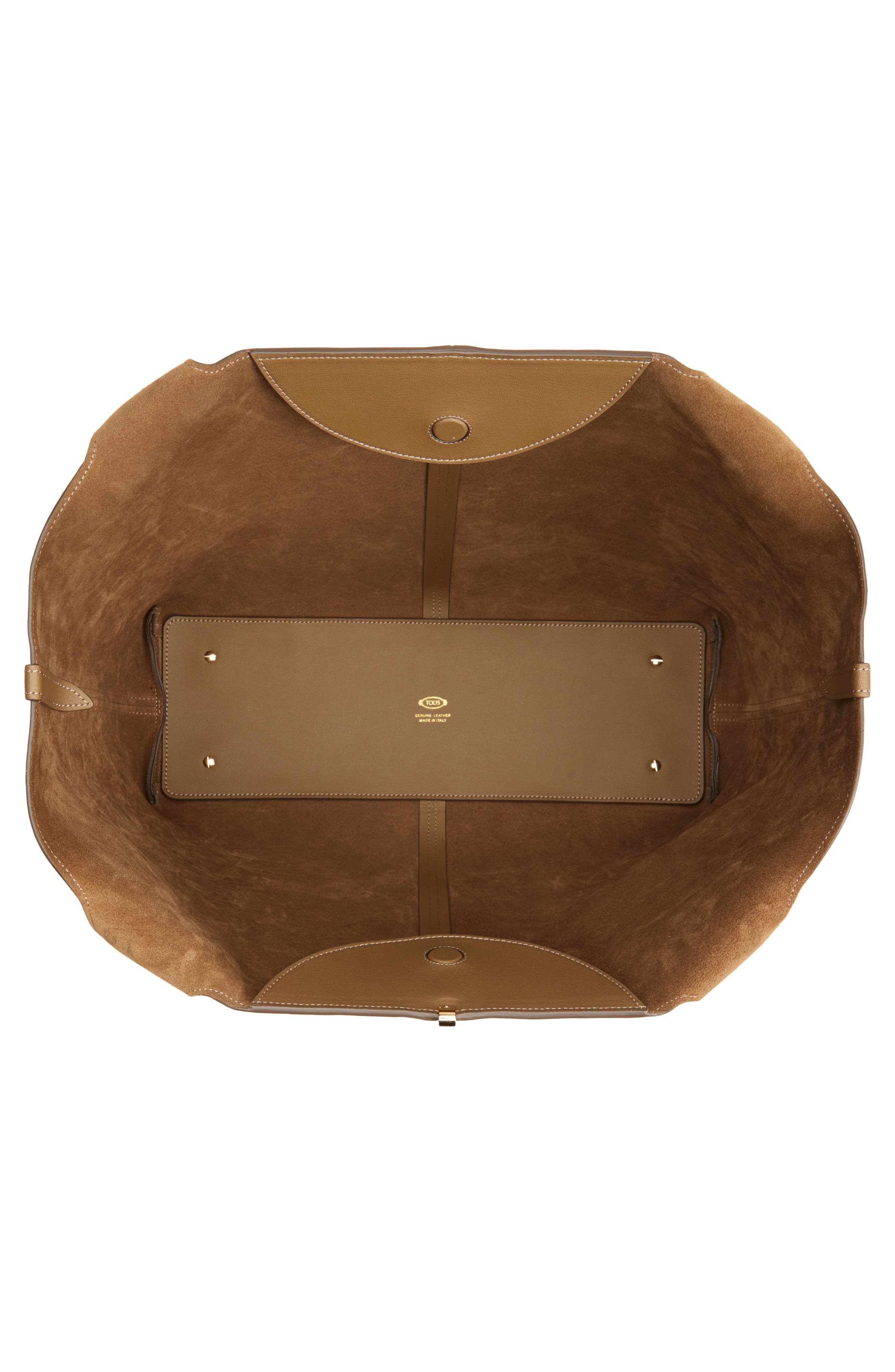 Tod's Medium Leather Shopping Bag in Lenticchia/Sepia at Nordstrom - 5
