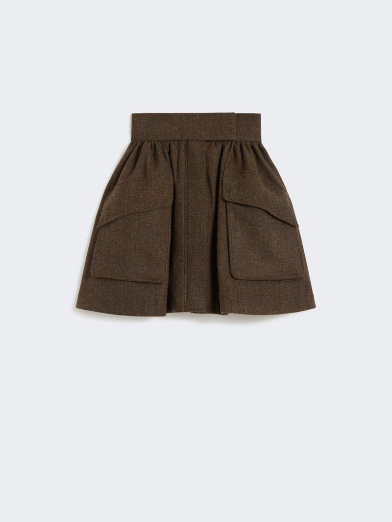 BERNINI1234 Short wool skirt 1