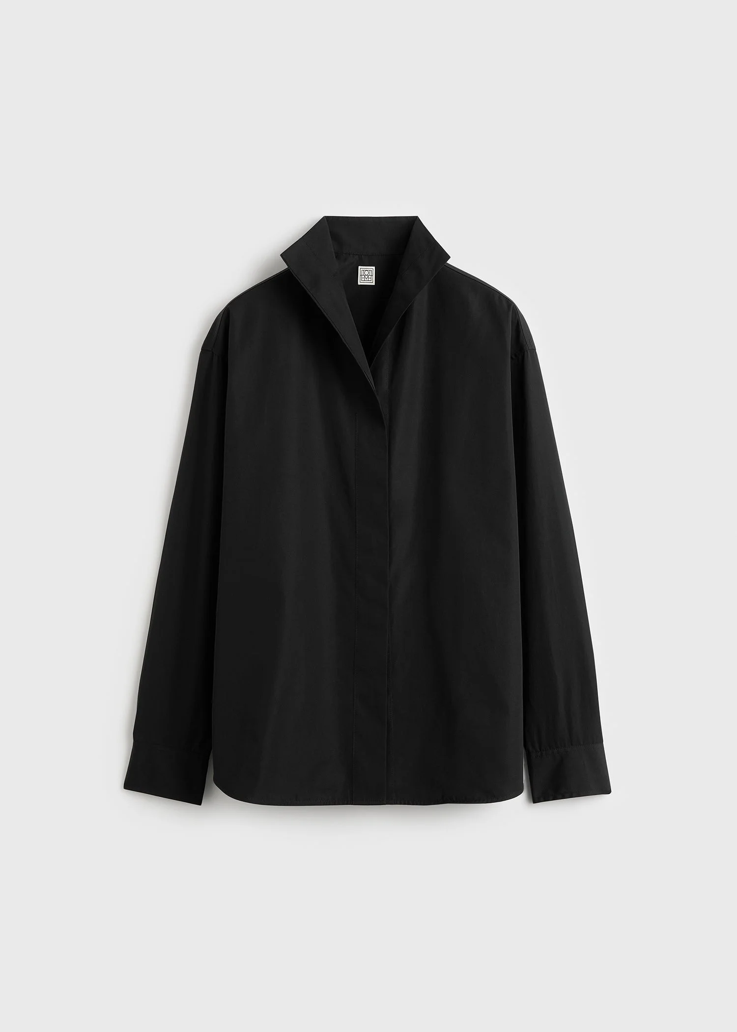 Sharp poplin shirt black - 1